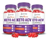 (Pacote com 3) Ultra Quick Keto ACV Gummies 1000 mg de vinagre de maçã