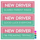 Pacote com 3 unidades Car Magnet Rio Salto Reflective New Driver