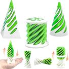 Pacote com 3 unidades de cone espiral Fidget Toy Lyzbbsoy Impossible Cone
