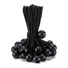 Pacote com 30 cordões elásticos da Aegero, 38 cm, preto pesado