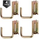 Pacote com 4 acessórios de amarração E-Track Steel J-Hooks