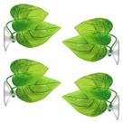 Pacote com 4 almofadas de folhas de peixe Betta URATOT Simulando Habitat Natural
