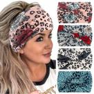 Pacote com 4 bandanas boho florais e leopardo, elásticas
