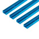 Pacote com 4 barras de alumínio de corte duplo POWERTEC T-Track de 91 cm