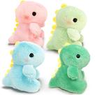Pacote com 4 brinquedos de pelúcia Kawaite Dinosaur para crianças
