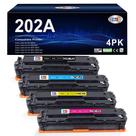 Pacote com 4 cartuchos de toner para substituição para HP Color Laser Pro