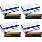 Pacote com 4 cartuchos de toner TN433 TN-433 de alto rendimento para Brother