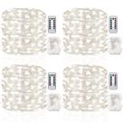 Pacote com 4 controles remotos com bateria LED Fairy Lights GDEALER de 5 m 50