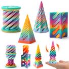 Pacote com 4 Fidget Toys JOYIN Impossible Cone para aliviar o estresse