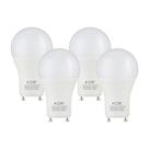 (Pacote com 4) Lâmpadas LED KOR GU24 A19 9,5 W 800 lm 3500K reguláveis