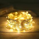 Pacote com 4 luzes Fairy String da ANJAYLIA, 5 m 50 LED, branco quente Pacote com 4 luzes Fairy String da ANJAYLIA, 5 m 50 LED, branco quente