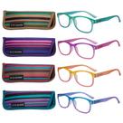 Pacote com 4 óculos de leitura Eyeguard para mulheres coloridos Pacote com 4 óculos de leitura Eyeguard para mulheres coloridos