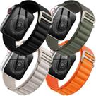 Pacote com 4 pulseiras de nylon Alpine Loop compatível Watch 42 mm, 44 mm, 45 mm, 49 mm, pulseira de met