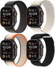 Pacote com 4 pulseiras de nylon compatíveis com Apple Watch Ultra 2/Ultra. Pulseiras masculinas de 49 mm, 46 mm, 45 mm e Pacote com 4 pulseiras de nylon compatíveis com Apple Watch Ultra 2/Ultra. Pulseiras masculinas de 49 mm, 46 mm, 45 mm e