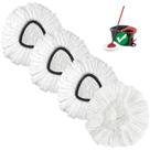 Pacote com 4 recargas Spin Mop Mop Replacement para Oceda EasyWring