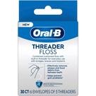 Pacote com 4 roscas Floss Oral-B Glide Threader para pontes e suportes