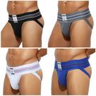 Pacote com 4 roupas íntimas masculinas de alta elasticidade Jock Strap Arjen Kroos