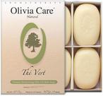 Pacote com 4 sabonetes Olivia Care, chá verde orgânico e vegano