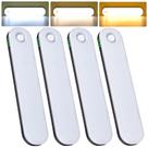 Pacote com 4 sensores de movimento Under Cabinet Lighting Deerdance Pacote com 4 sensores de movimento Under Cabinet Lighting Deerdance