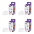 Pacote com 4 Smart Plug WiZ Sunset to Sunrise Automation Pacote com 4 Smart Plug WiZ Sunset to Sunrise Automation