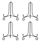 (pacote com 4) Suporte de exposição de ferro Artliving Black Easel Plate Holder