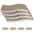 Pacote com 4 unidades de papelão Cat Scratcher PatienceT com erva-dos-gatos 44x22x3,5 cm