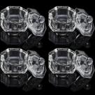 Pacote com 4 unidades de vidro para unhas com tampa, Clear Nail Art Acrílico Líquido em Pó Dappen Tigela de Vidro Copo de Cristal Copo de Vidro Pacote com 4 unidades de vidro para unhas com tampa, Clear Nail Art Acrílico Líquido em Pó Dappen Tigela de Vidro Copo de Cristal Copo de Vidro