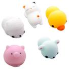 Pacote com 5 brinquedos fofos para animais, conjunto para al Pacote com 5 brinquedos fofos para animais, conjunto para al