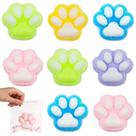 Pacote com 5 brinquedos Squishy Cat Paw Squeeze para aliviar o estresse para crianças