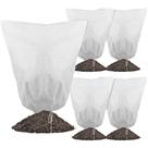 Pacote com 5 coberturas para plantas da Gardzen, proteção contra congelamento 79x102 cm