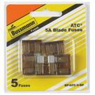 Pacote com 5 lâminas Fuse Bussmann BP/ATC5 de 5 A