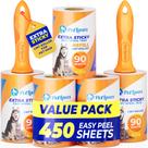 Pacote com 5 Lint Roller PetLovers Extra Sticky com 450 folhas