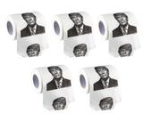 Pacote com 5 papéis higiênicos, presente inovador para Trump 45th President