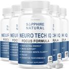 (Pacote com 5) Suplemento cerebral Neuro Tech IQ Neurotech 300 cápsulas