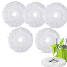 Pacote com 5 unidades de reposição Spin Mop Head para Hurrican, Mopnado e Cassabel