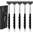 Pacote com 5 unidades portáteis de metal extensível Back Scratcher Yexixsr