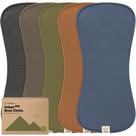 Pacote com 5 unidades unissex de algodão orgânico Burp Cloths KeaBabies
