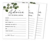 Pacote com 50 Cartões de Conselhos e Desejos para os Noivos, Jogo de Casamento 13x18 cm - Inkdotpot