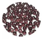 Pacote com 50 contas sextavadas 8mm cristal lilás Pacote com 50 contas sextavadas 8mm cristal lilás