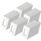 Pacote com 50 placas de parede sem parafusos BESTTEN de 1 gangue, branca, 12x7 cm