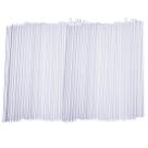 Pacote com 500 Canudos de plástico descartáveis - 19,7 cm - transparentes