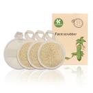 Pacote com 6 esfoliantes faciais Loofah YOTDHUO Natural para mulheres