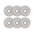 (Pacote com 6) Esfregões para ECOVACS DEEBOT T30C/T30S/T30S Combo/T30 Pro Max/T30 Pro Omni/X5 Pro Omni/X2 Omni/X2 Pro/T20 Omni/X1 Omni/X1 PRO Omni/X1 PLUS/T10 Omni/Yeedi M12 Pro+