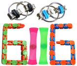 Pacote com 6 Fidget Toys CXP Good Good Stress Relief Ansiedade Pacote com 6 Fidget Toys CXP Good Good Stress Relief Ansiedade
