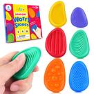 Pacote com 6 Fidget Toys KLT Sensory Stone para crianças com autismo