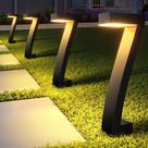 Pacote com 6 lâmpadas solares Pathway Lights WDTpro, LED brilhante IP65