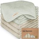 Pacote com 6 panos de banho para bebês KeaBabies 25x25 cm Bamboo Soft