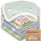 Pacote com 6 panos de banho para bebês KeaBabies, algodão orgânico, 25x25 cm Pacote com 6 panos de banho para bebês KeaBabies, algodão orgânico, 25x25 cm