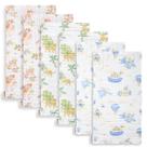 Pacote com 6 panos Maliton Baby Burp, 51x25 cm, algodão de 6 camadas