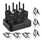 Pacote com 6 rádios GMRS de longo alcance Walkie Talkies Retevis RB26H